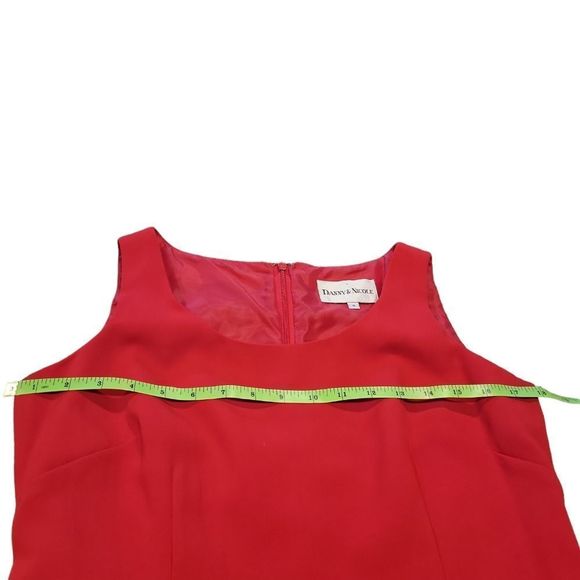 𝅺Danny & Nicole red and black faux fur 2 piece dress set sz 6 - Picture 12 of 16